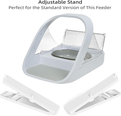 Adjustable Stand for Automatic Microchip Cat Pet Feeder, 0-20° Adjustable Angle, Reduces Joint Fatigue and Promotes Better Digestion for Pets, Easy to Install