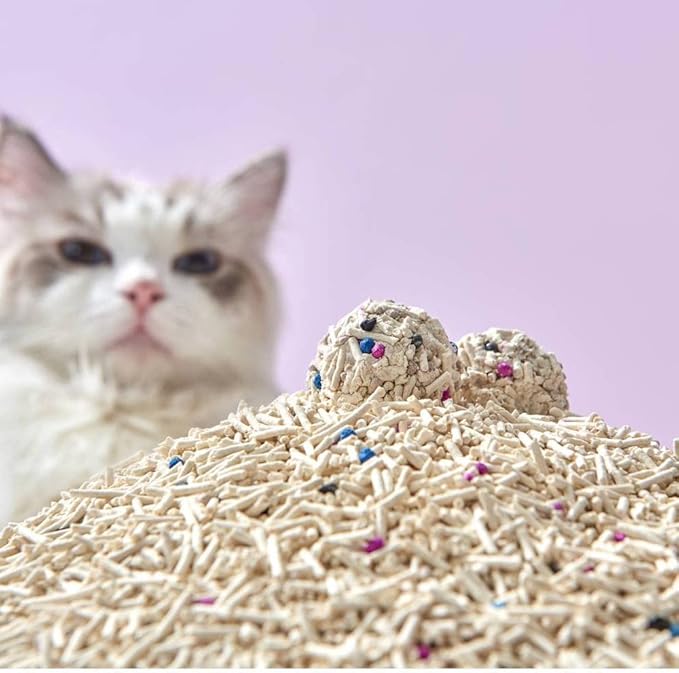 Michu Mixed Tofu Cat Litter, Heavy Duty Flushable Kitty Litter, 5.5Lb/88Oz (3 Pack, Original)