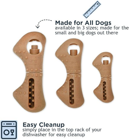 Tall Tails Bully Stick Holder & Chew Toy for Dogs – Bacon-Scented, Medium, Adjustable Treat Holder for Bully Sticks & Spreadable Treats, Choking Hazard Reducer, Durable & Dishwasher Safe