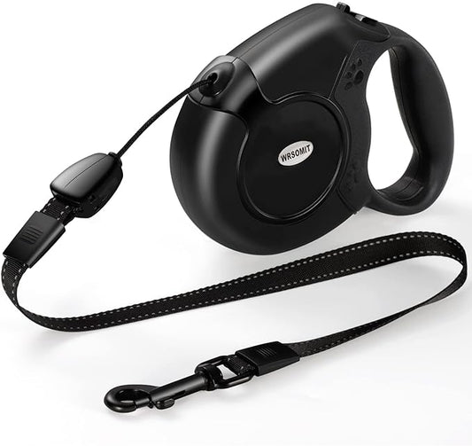 Retractable Dog Leash, 26 Ft Heavy Duty Pet Walking Leash for Small Medium Large Dogs up to 99lbs, Anti-Slip Handle, 360 ° No Tangle, Nylon Tape, One-Handed Brake