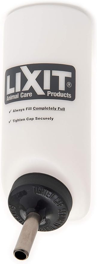 Lixit® Wide Mouth Water Bottles for Small Dogs (White, 16 Ounce)