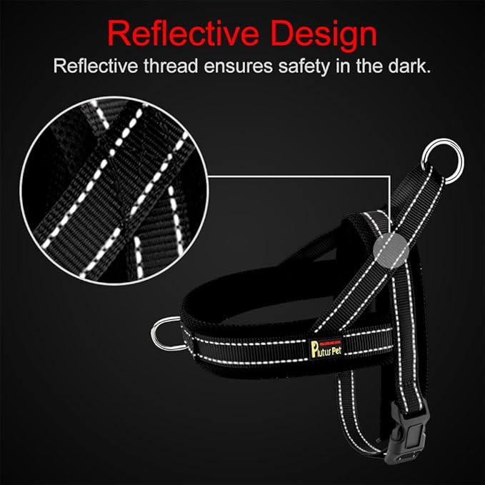 Plutus Pet No Pull Dog Harness with Breathable Mesh Padded, Adjustable Reflective Escape Proof Dog Harness, Quick Fit Dog Vest Harness for Small Medium Large Dogs(M, Ranger Green)