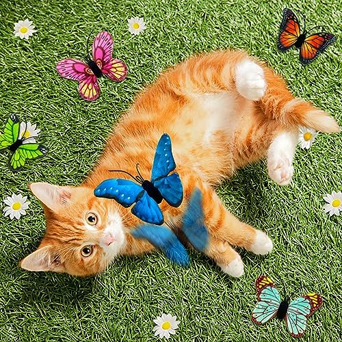 Catnip Toys for Indoor Cats with Crinkle, Butterfly 5-Pack - Image 2