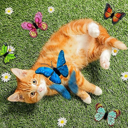 Catnip Toys for Indoor Cats with Crinkle, Butterfly 5-Pack - Image 2
