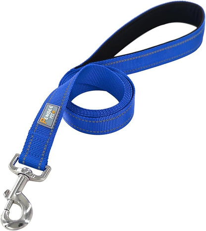 Dog Leash 6 FT Padded Handle Nylon Reflective Dogs Leashes for Small Dogs Blue