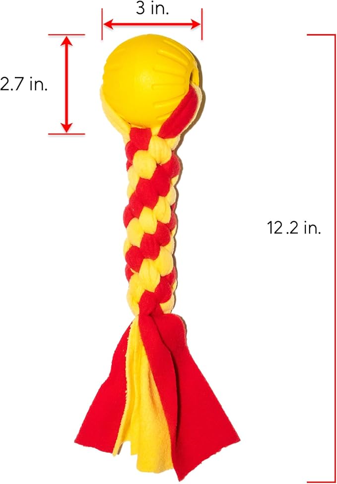 Dog Rope Toy - Indestructible, Ball, Heavy Duty, Rope and Ball, Dog Chew, Puppy,Small, Large, Plush, Outdoor, Durable, Tug, Interactive, Pet, Chew.
