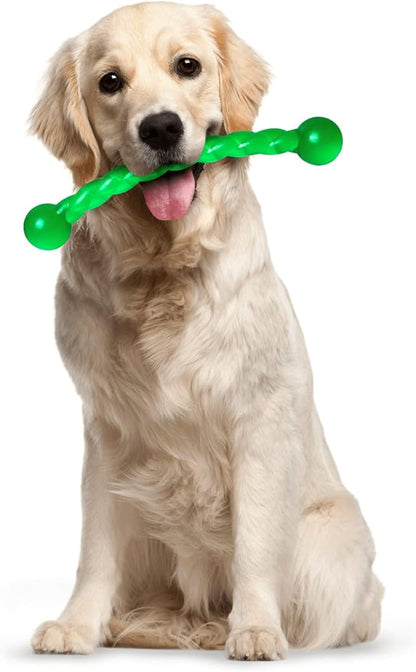 Ycozy Dog Chew Toys 11'' Long for Small/Medium Dogs Aggressive Chewers, Rubber Puppy Dog Rope Toys Knot Dental Teething Toys Almost Indestructible Washable