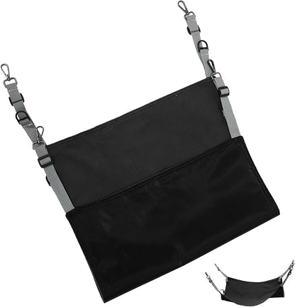 Homoyoyo Cat Hanging Bed Hammock Washable Soft Black Large Cat Cage Mat Suitable for Indoor and Outdoor Pets