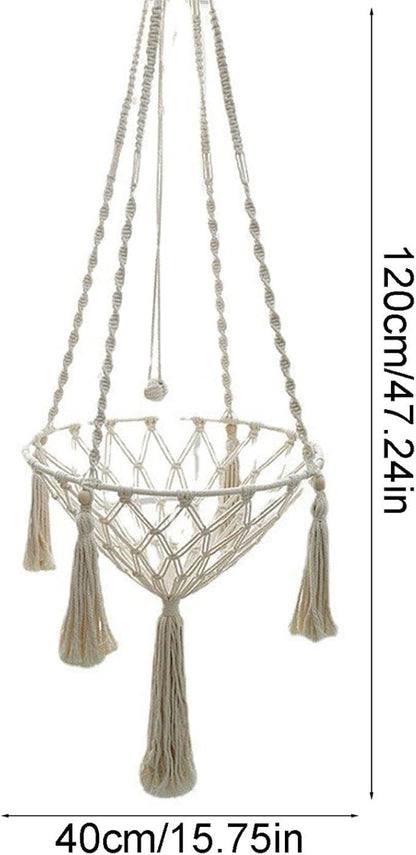 Hand Woven Cat Hammock with Stylish Bohemian Designs, Hanging Cat Bed, Cats Swing Bed, Pet Supplies, Home Decor, Cats Hammock Beds for Playing, Sleeping, Lounging and Climbing