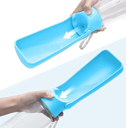 Portable Dog Small Animals Water Bottle for Walking 19 OZ or 12 OZ Pet Water Bottles for Puppy Medium Large Dogs Little Animals Water Dispenser Dog Small Animals Water Bowl