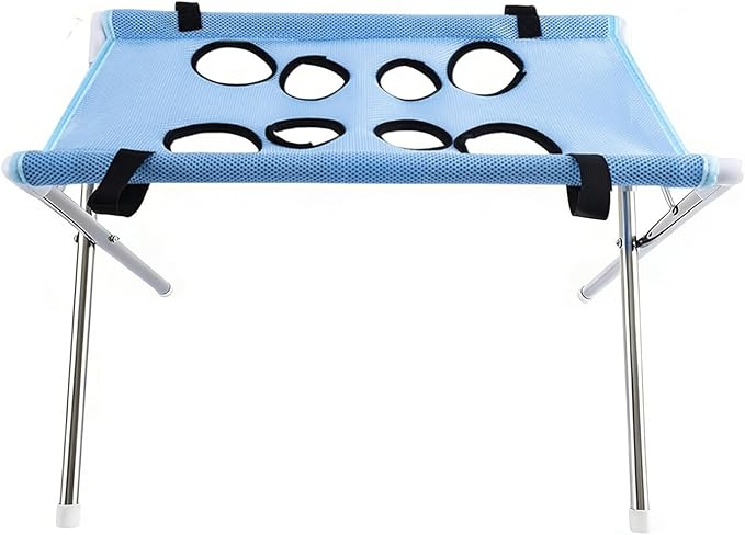 Iron Pet Grooming Hammock - 8-Hole Design Anti-Escaping Cats Sling | Polyester Cloth Kitten Grooming Hanger | for Cats Dogs Kitten Puppy Small Medium Large Breed Indoor Home Hair Cutting Ear Cleaning