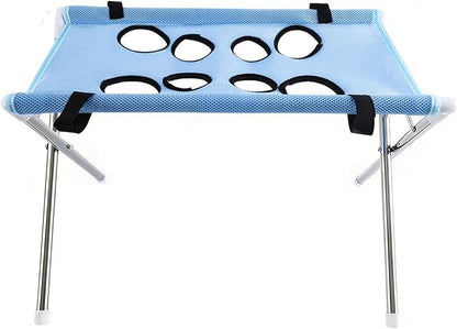 Iron Pet Grooming Hammock - 8-Hole Design Anti-Escaping Cats Sling | Polyester Cloth Kitten Grooming Hanger | for Cats Dogs Kitten Puppy Small Medium Large Breed Indoor Home Hair Cutting Ear Cleaning