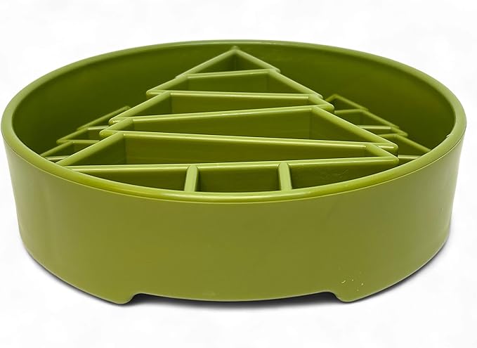 SodaPup Pine Tree Enrichment Bowl – Durable Slow Feeder Bowl Made in USA from Non-Toxic, Pet-Safe, Food Safe Material for Mental Stimulation, Slowing Down Eating, Healthy Digestion, & More