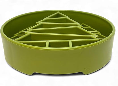 SodaPup Pine Tree Enrichment Bowl – Durable Slow Feeder Bowl Made in USA from Non-Toxic, Pet-Safe, Food Safe Material for Mental Stimulation, Slowing Down Eating, Healthy Digestion, & More