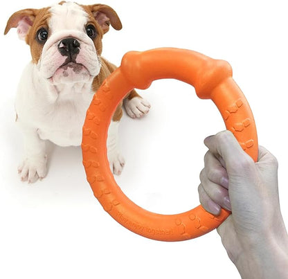 LaRoo Dog Flying Ring Toys, Floating Flying Dog Disc Toys, Summer Pet Training Outdoor Durable Chew Toys for Medium and Small Dogs
