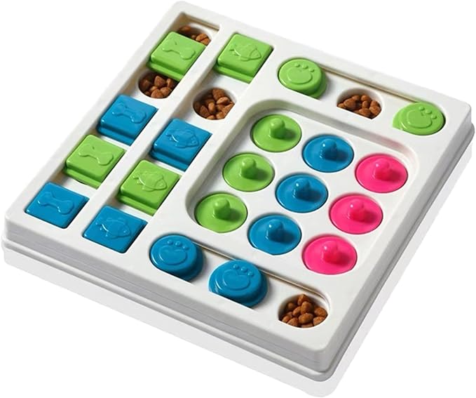 Cat Puzzle Feeder ，Cat Puzzle Toy ，Interactive Slow Feeder Kitten Toys ，Maze Hidden Food Pet Feeder，Toys for Bored Indoor Adult Cats