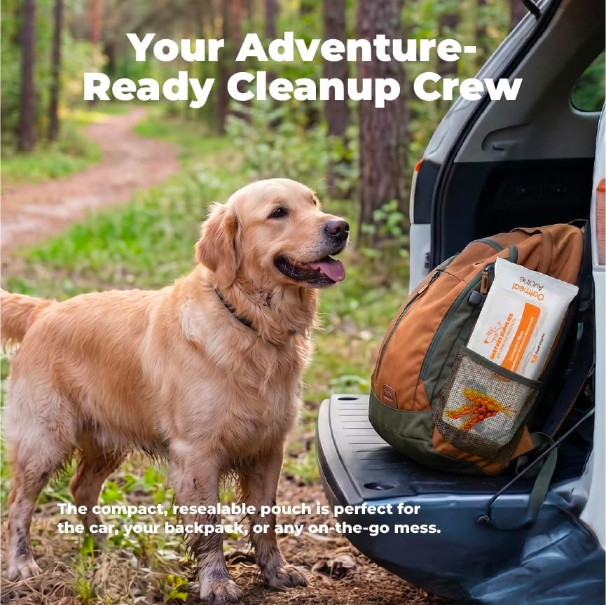 Best Pet Supplies Cleaning Dog Wipes - Soothing Oatmeal, 400 Count - Image 4
