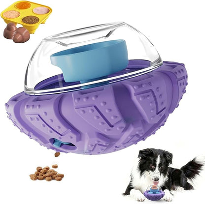 Interactive Dog Toy, Puzzle Toy with Adjustable Treat Dispensing & DIY Frozen Treats, Dog Enrichment Toys to Keep Them Busy and Mental Stimulation