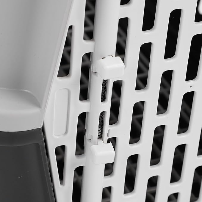 ABS Pet Carrier, Sturdy Hard Plastic Travel Carrier with Superior Ventilation from 4 Sides, Easy to Clean and Maintain, for Small Dogs and Cats, 11.81 x 12.20 x 18.90 Inches