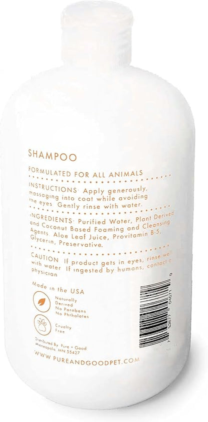 Shampoo and Conditioner Set, Formulated for All Pets, Gentle and Cleansing, Made in The USA, Cruelty Free, 16 fl oz (Scent Free)