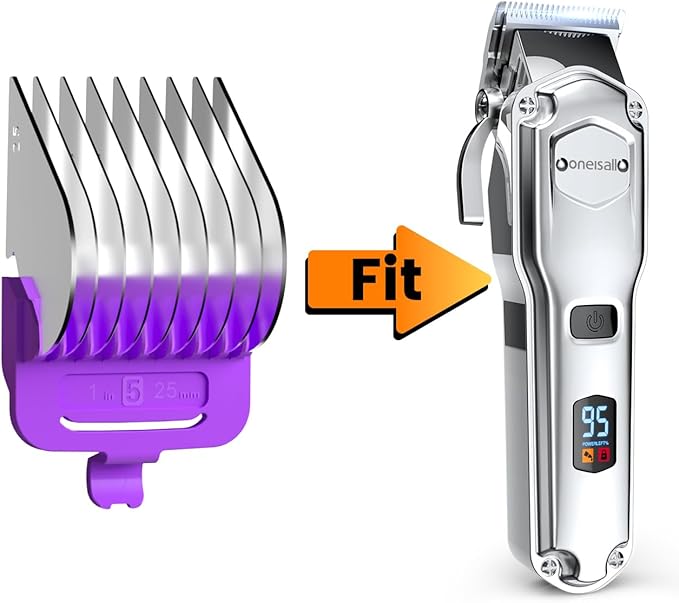 oneisall 25 mm Purple Metal Combs for Dog Clippers