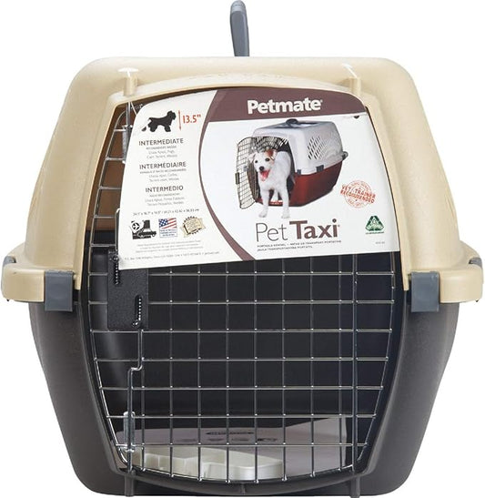 Aspen Pet Petmate 24.1 X 16.73 X 14.5 Medium to Large Fashion Pet Taxi Dog Carrier, White, Airline Approved, Durable, Up to 20 lbs, Small to Medium Dog Breeds (up to 20 lbs), Travel, Air Travel