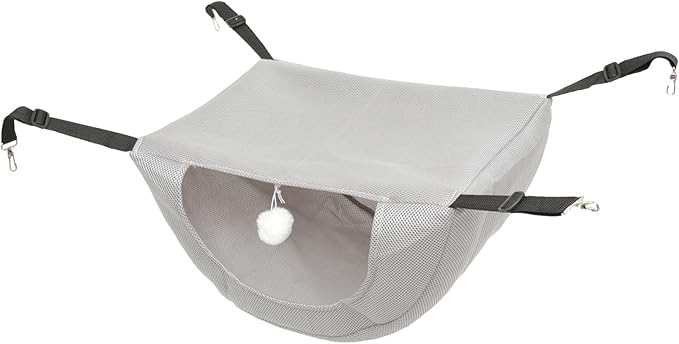 Cat Cage Hammock Breathable Hanging Bed for Cats Pets Mesh Design for Play Rest and to Machine Washable