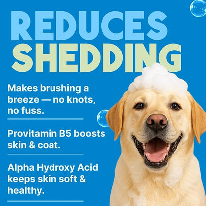 TropiClean Deshedding Dog Shampoo and Conditioner Set, Grooming Bundle for Shedding Control, Puppy Safe, Lime & Coconut Scent, Made in USA, 20 oz.
