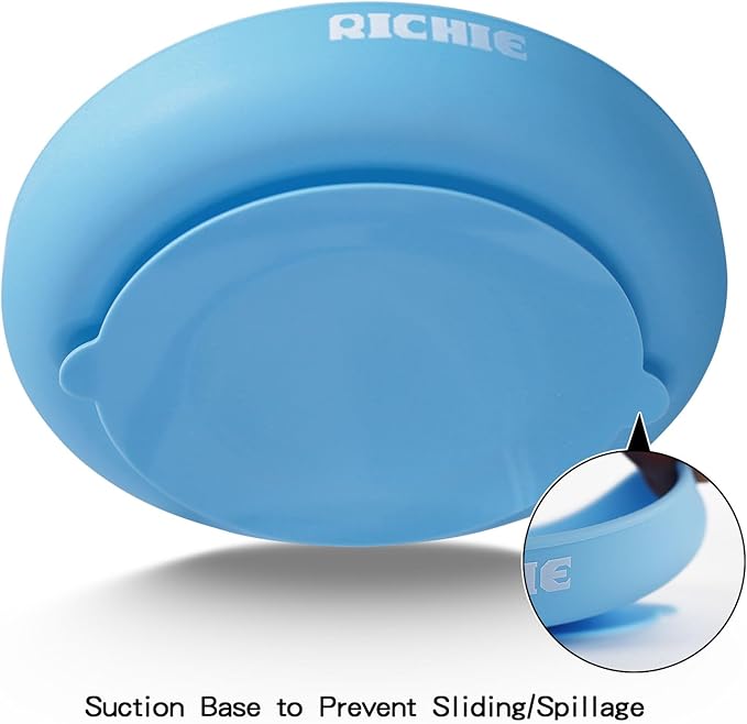 Slow Feed Dog Bowl, Anti-Gulping, Durable Silicone, Safe for Small to Large Breeds, Blue