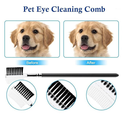 6 Pack Pets Grooming Comb Set, Flea Comb Set for Cats & Dogs, Professional Grooming Accessories for Pet, Flea Brush & Double Sided Tear Stain Remover