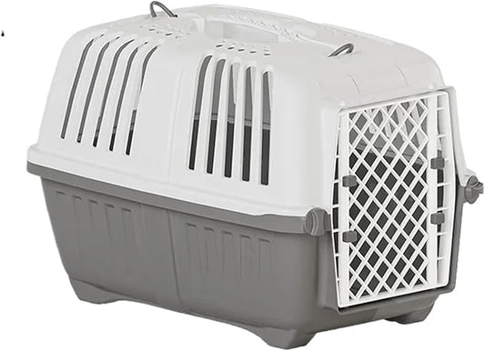 Compatible for Cats and Dogs, Large Breathable Portable Pet Carrier, Collapsible Travel Cage for Transit and Outdoor Use(Gray S)