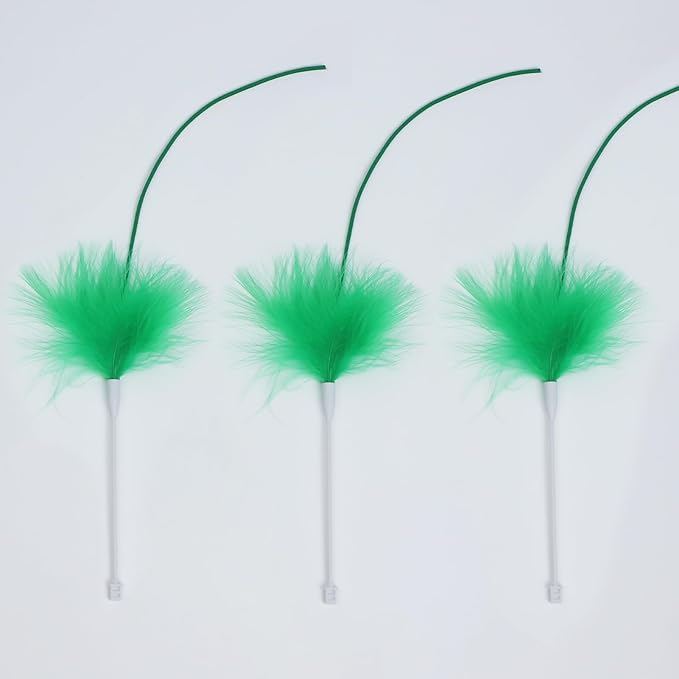 Hide-n-Seek Cat Toy Replacement Feather Wands for P43 cat Toy,Only 3 pcs Accessoriesis