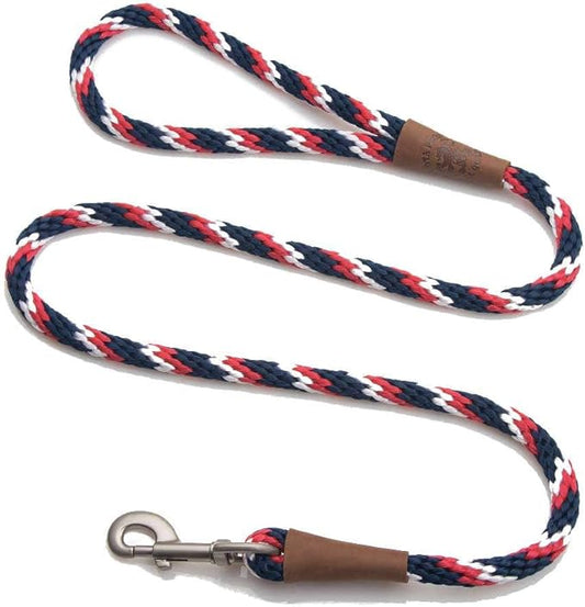 Mendota Pet Snap Leash - Made in The USA - Pride, 3/8 in x 6 ft