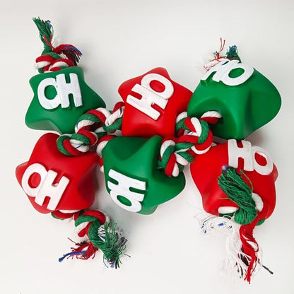 Christmas Dog Toys Rope Set – Festive Star Design Dog Toy for Puppies, Durable Rope Toys for Dogs, Perfect Dog