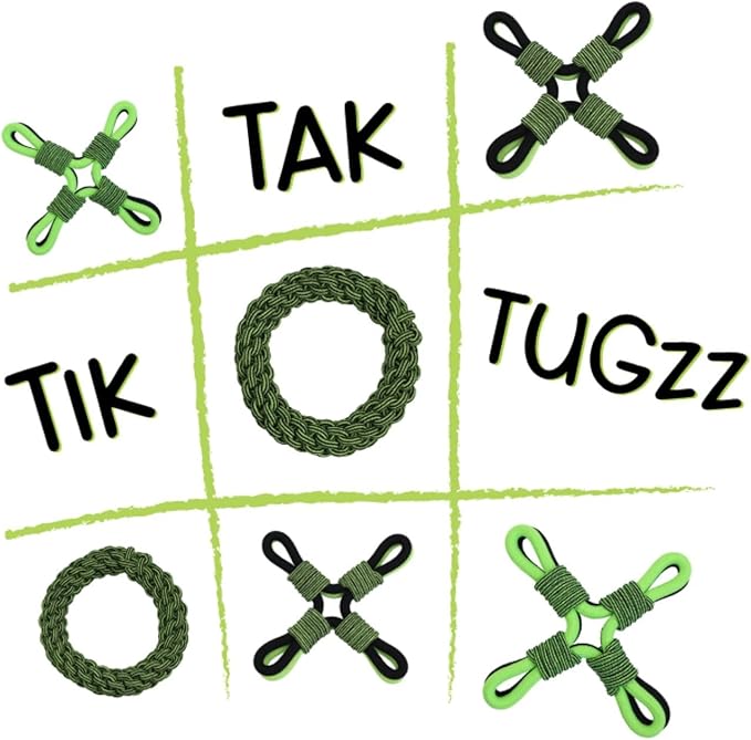 Jolly Pets TIK-Tak-Tugzz Small/Medium O Rope Dog Toy