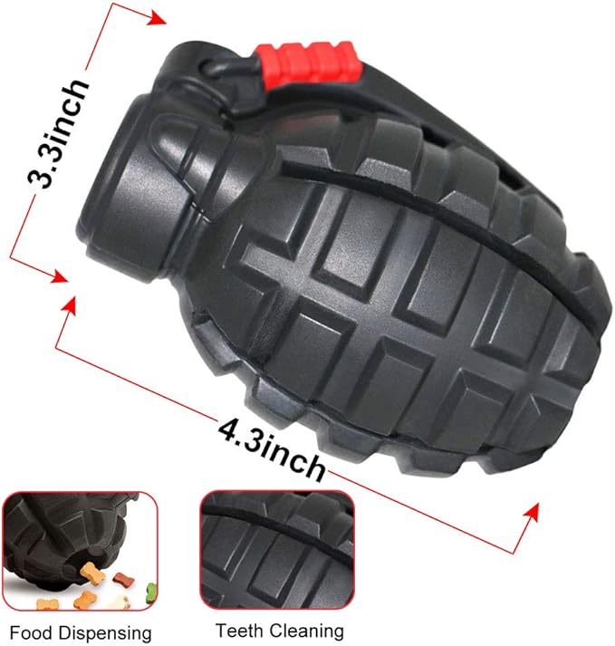 Dog Chew Toys for Aggressive Chewers,Food Grade Non-Toxic Dental Pet Toy,Tough Durable Indestructible Dog Toys for Small Medium Large Dogs.Black