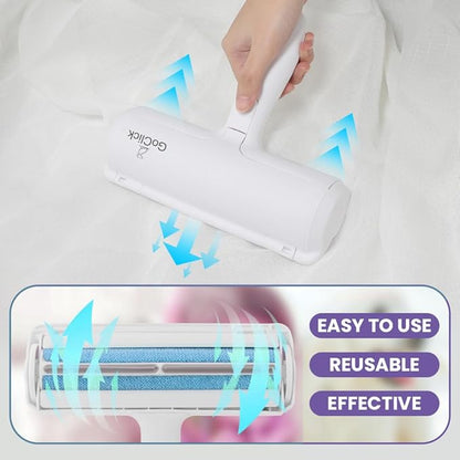 The GoClick Roller Pet Hair Removal Tool effortlessly removes dog and cat hair from furniture, clothes, and more. Durable, easy to use, and built for a cleaner, fur-free home.