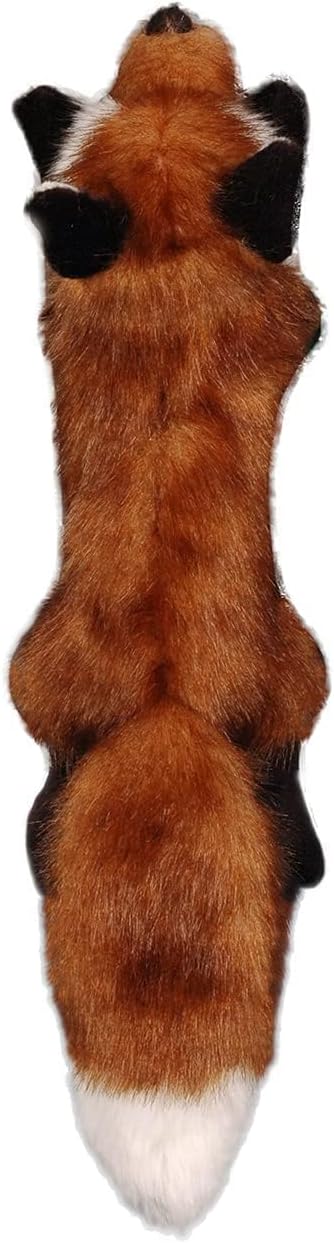 ALL FOR PAWS Squeaky Doy Toy, Fox Dog Toy for Small Medium Large Breed, Puppy Fetch Toy with Squeaker, Plush Chew Dog Toy, 10.2 x 7.9 x 4.7 inches - Classic S