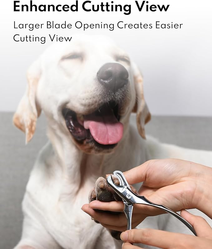 HomeRunPet Dog Nail Clippers, All Steel with Sharp Blade for Thick Nails, Ergonomic Non-Slip Handles, Professional Heavy Duty Dog Nail Trimmer for All Dogs Cats, Easy At-Home Nail Care