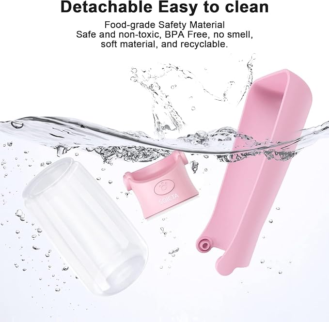 Portable Dog Small Animals Water Bottle for Walking 19 OZ or 12 OZ Pet Water Bottles for Puppy Medium Large Dogs Little Animals Water Dispenser Dog Small Animals Water Bowl