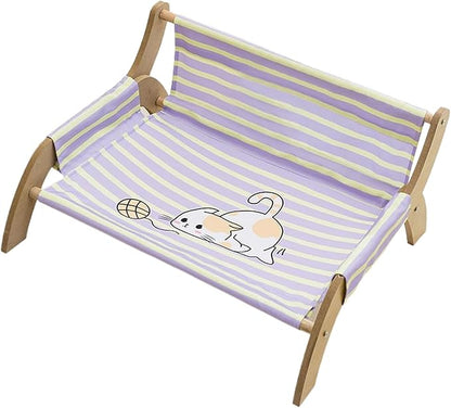 Cat Lounger, Cat Wall Hammock, Cats Sleeping Cat's Supplies, Elevated Bed, Detachable & Breathable Easy for Soothing Rest Multi Cats Households Indoor Living Room Bedroom Balcony