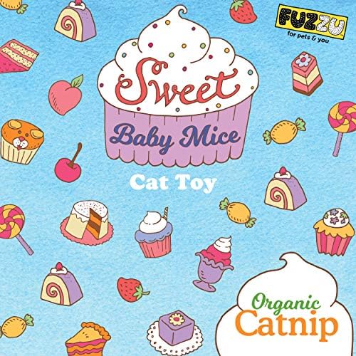 FUZZU Sweet Baby Mice Cat Toy | Cat Toy Catnip | Interactive Cat Toy | Stimulating Cat Toy | Organic Catnip | Pink - Image 4