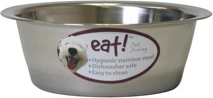 OurPets Basic Stainless Steel Dog Bowl, 2 Quart