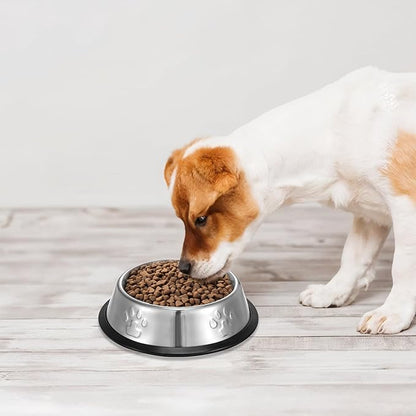 10 Pcs Stainless Steel Dog Bowls Non-Slip Dog Food Bowl 7 Oz Dogs Food and Water Bowl Set Dishwasher-Safe Puppy Bowls Rust Resistant Metal Pet Bowls Suitable for Small/Medium/Large Sized Pet