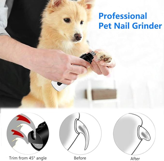 Puppiclaw 2.0 Silent Groom Pro Dog Nail Grinders for Dogs and Cats Pet Paws Grooming Smoothing Tool (1pc)