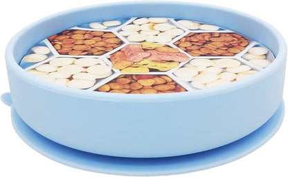 Mr. Peanut's Interactive Slow Feed Dog Bowl, Fun Healthy Bloat Stop Feeder (Small)