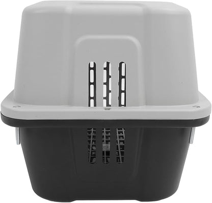 ABS Pet Carrier, Sturdy Hard Plastic Travel Carrier with Superior Ventilation from 4 Sides, Easy to Clean and Maintain, for Small Dogs and Cats, 11.81 x 12.20 x 18.90 Inches