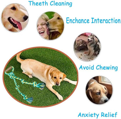 Large Dog Rope Toys for Aggressive Chewers - Pitbull Tug of War, Heavy Duty, Outdoor, Medium to Large Breed Dog Chew Rope with Handle