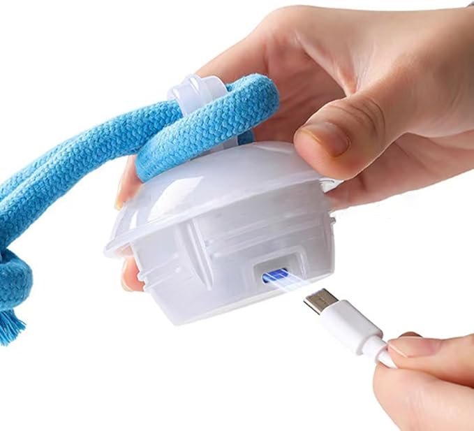 Auto Bouncing Pet Toy with Noise Maker ABS Indoor Outdoor Use for Puppy Exercise Chew Interactive Pet Ball