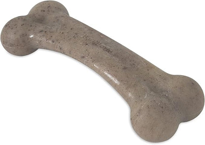 Pet Qwerks Original BarkBone - Nylon Dog Bone for Aggressive Chewers - Bacon Flavor - 7.75"